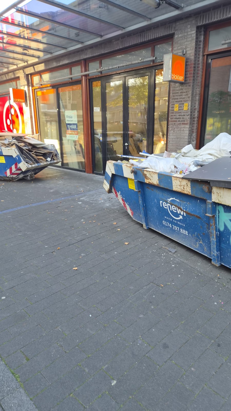 Afvoer van bouw- en sloopafval